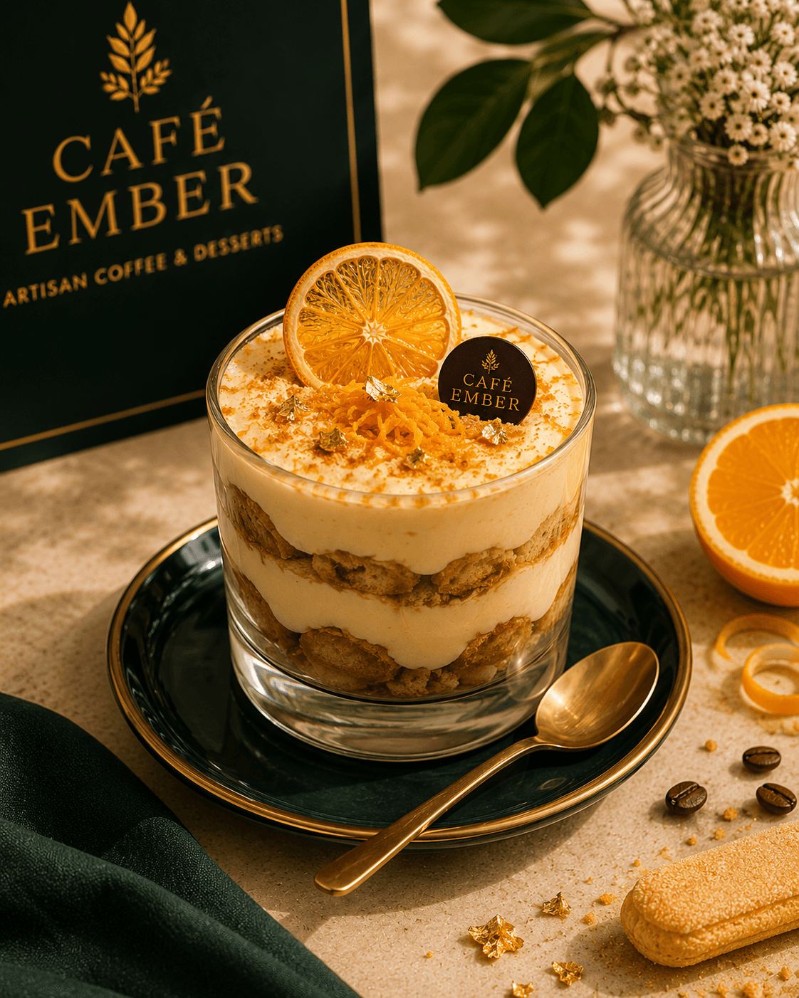 Golden Citrus Tiramisu