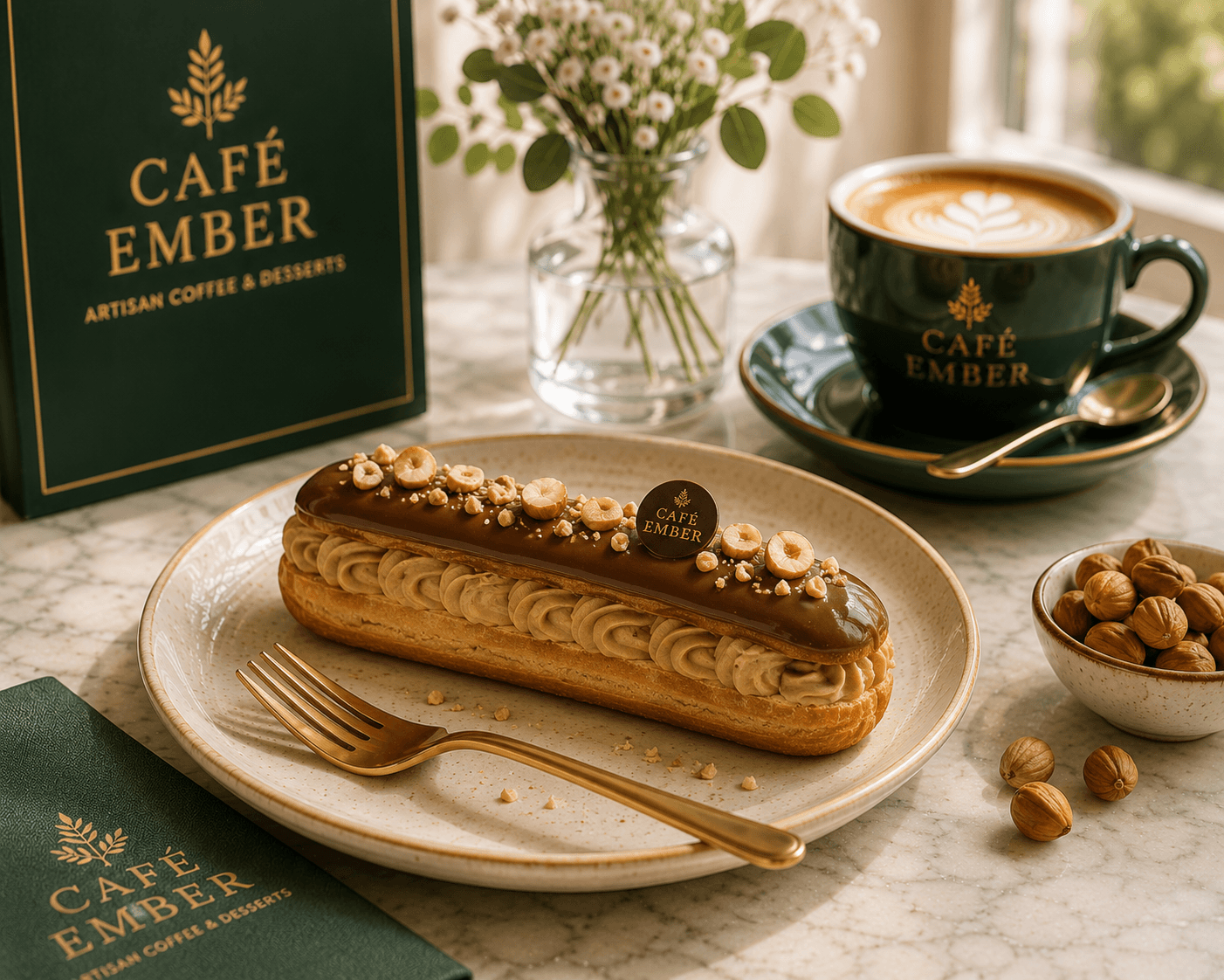 Hazelnut Éclair